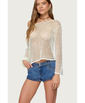 Women's Kalley Off Shoulder Crochet Top
