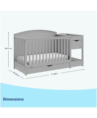 Bellwood 5-in-1 Convertible Crib & Changer with Drawer
