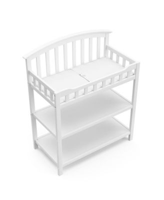 Changing Table with Water-Resistant Changing Pad (White)