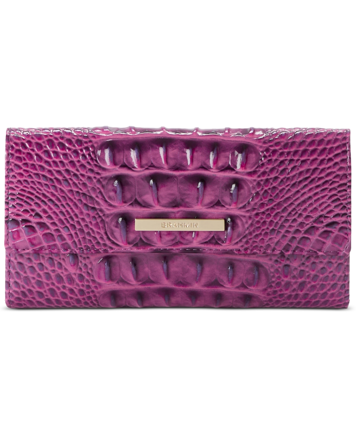 Cordelia Embossed Leather Wallet - Dewberry