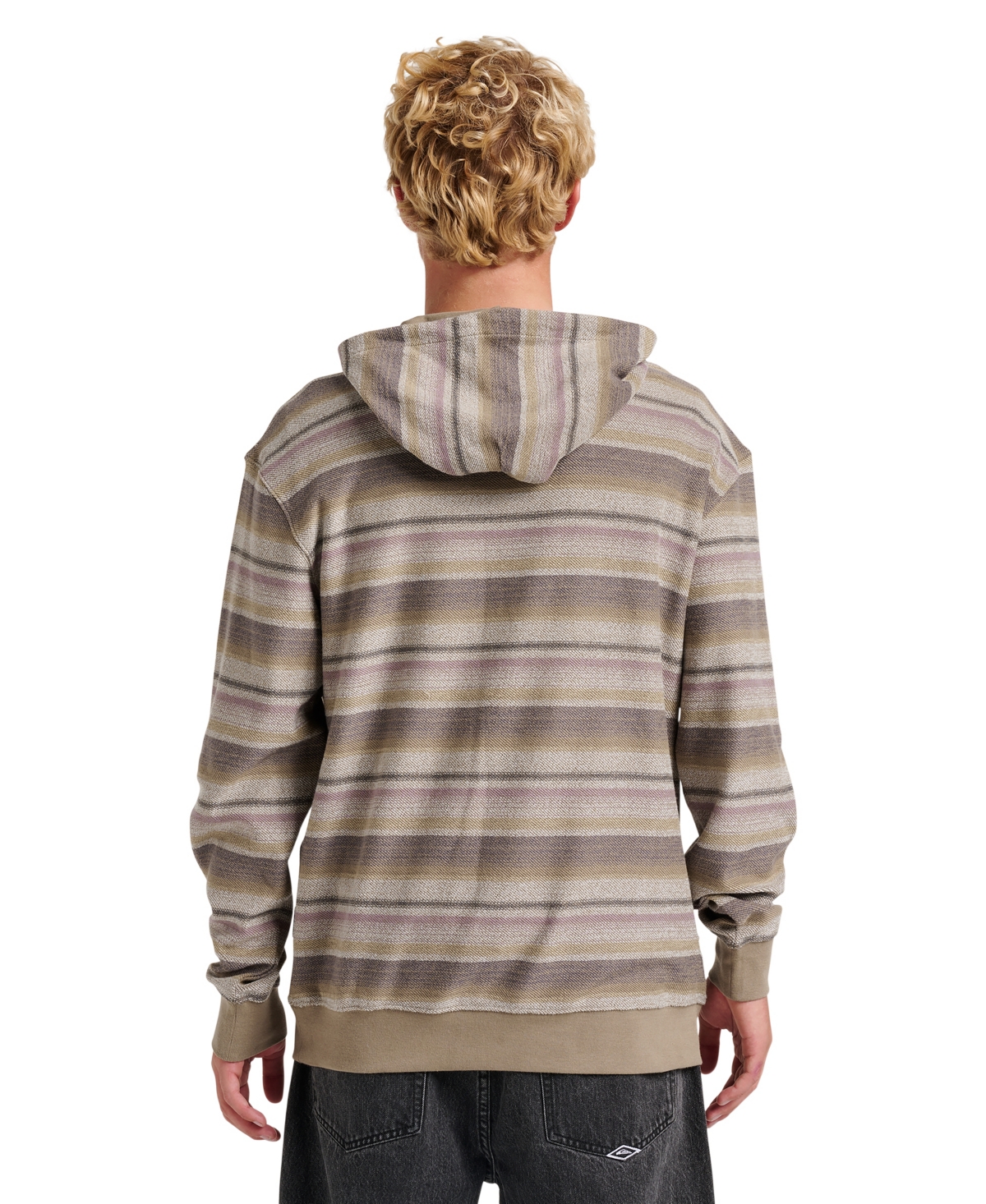 Quiksilver Great Otway Stripe Hoodie In Neutral