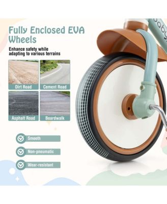 Kids Tricycle Toddler Trike with Adjustable Seat & Storage Basket 3 Wheel Bike