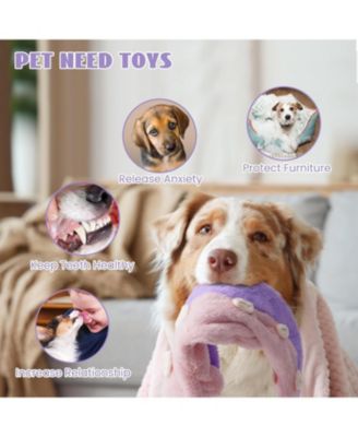 5 PCS Wildlife Squeaky Dog Toys, gift,No Stuffing Dog Toys with Crinkle Paper, Small, Medium, and Large Dogs