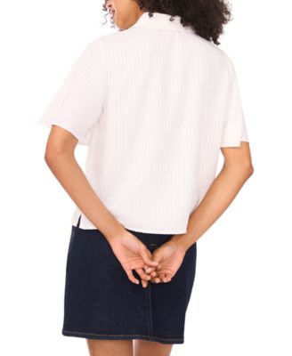 Women's Flutter-Sleeve Blouse