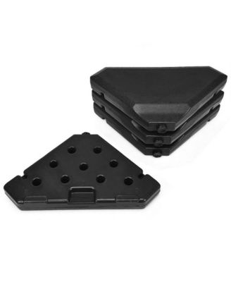 4 Pieces 195 lbs Patio Cantilever Offset Umbrella Base Weight Sand