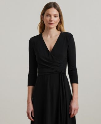 Surplice Jersey Dress