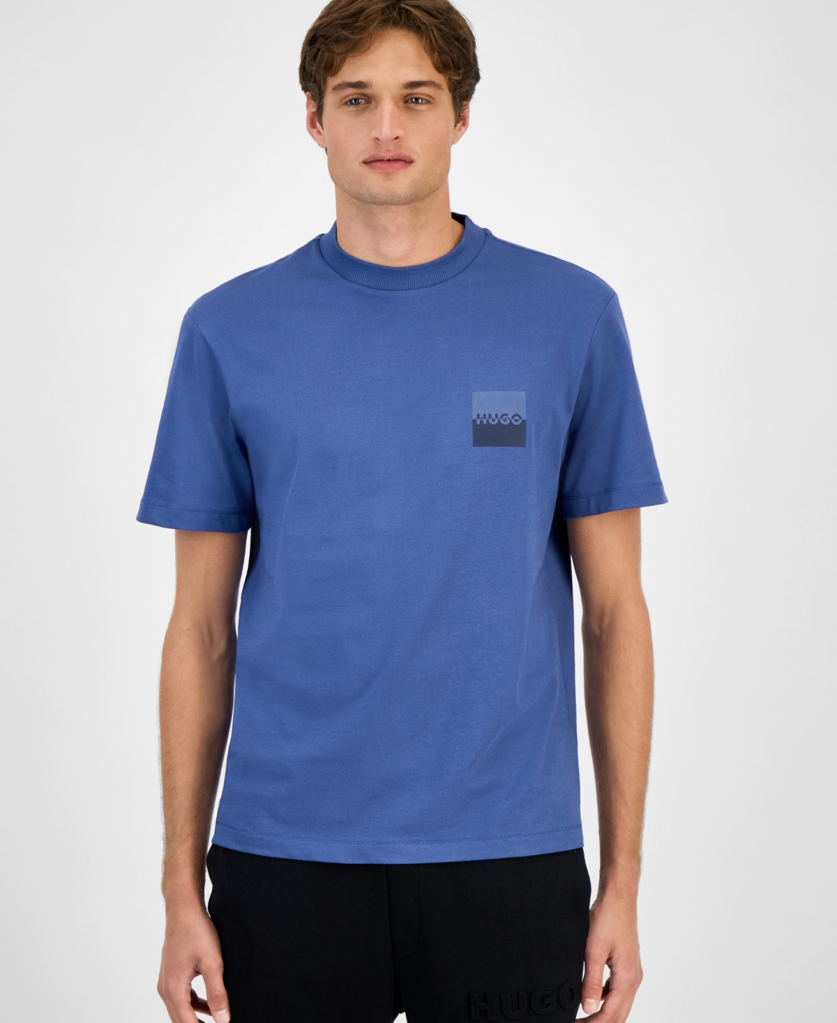 Hugo by Hugo Boss Men's Logo T-Shirt - Medium Blue