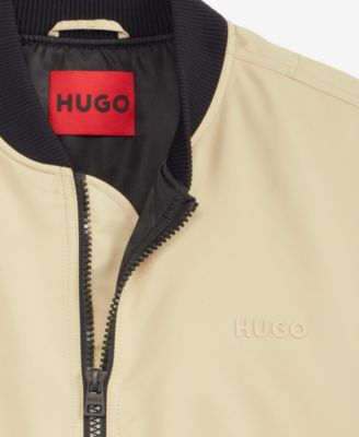 Men's Baken2435 Slim-Fit Satin Bomber Jacket