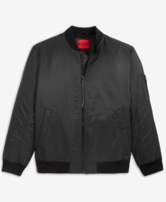 Men's Baken2435 Slim-Fit Satin Bomber Jacket