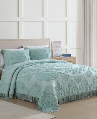Lotus Chenille Lightweight Bedspread, Twin