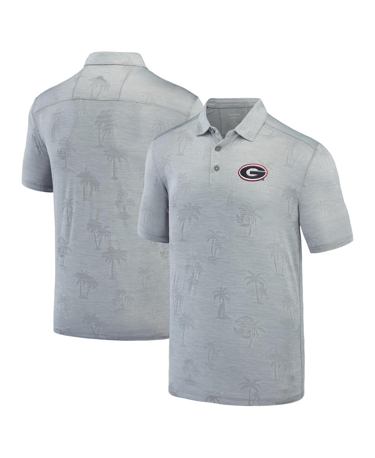 Men's Gray Georgia Bulldogs Sport Palm Coast Palmera IslandZone Polo Shirt - Gray