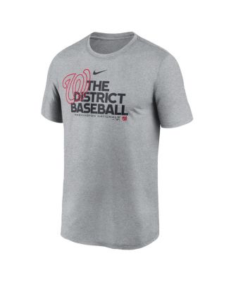 Men's Heathered Charcoal Washington Nationals Local Rep Legend Performance T-Shirt