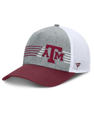 Fanatics - Men's Heather Gray/Maroon Texas A M Aggies Profile Trucker Adjustable Hat