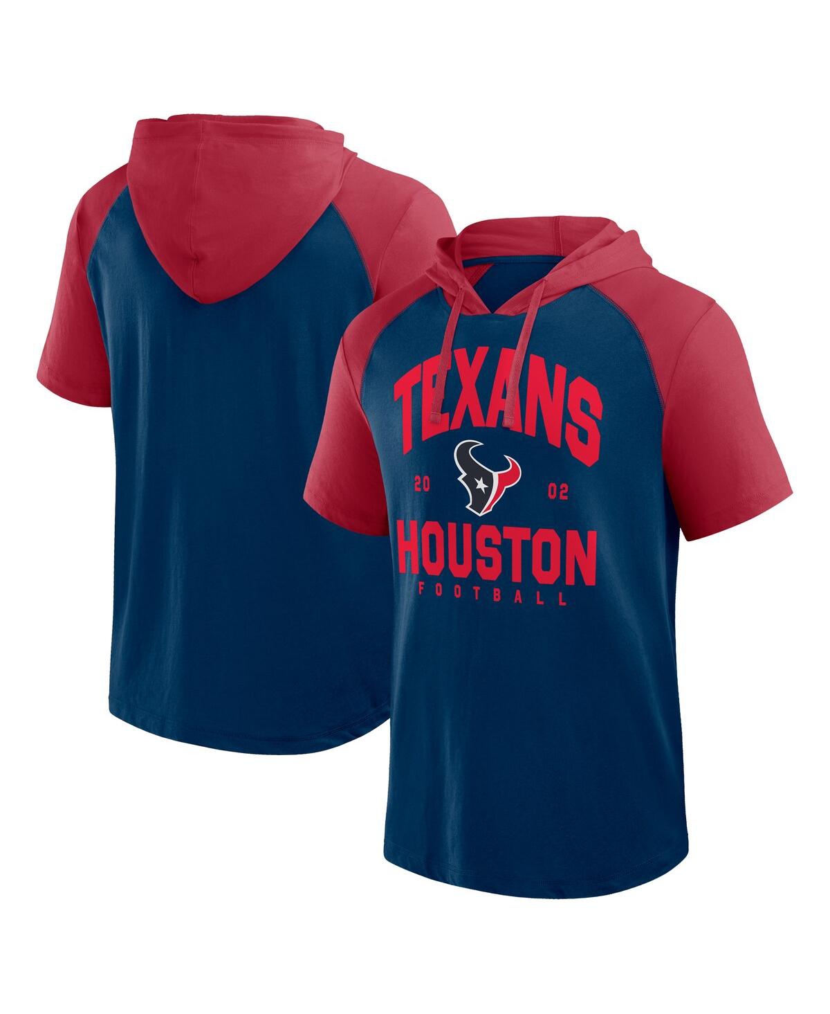 Men's Navy Houston Texans Prime Hoodie T-Shirt - Navy