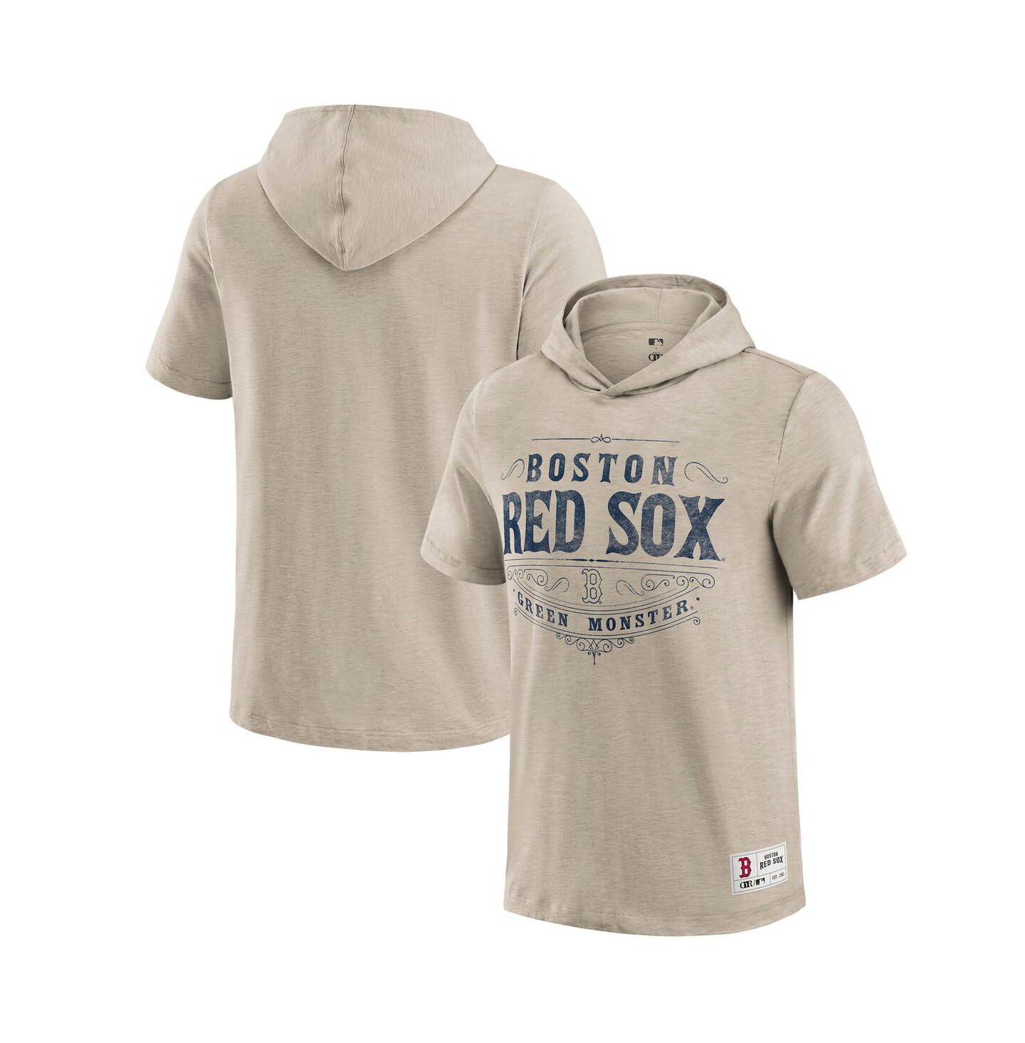 Мужская футболка Fanatics Darius Rucker Collection by Tan Boston Red Sox Hooded — фото 1