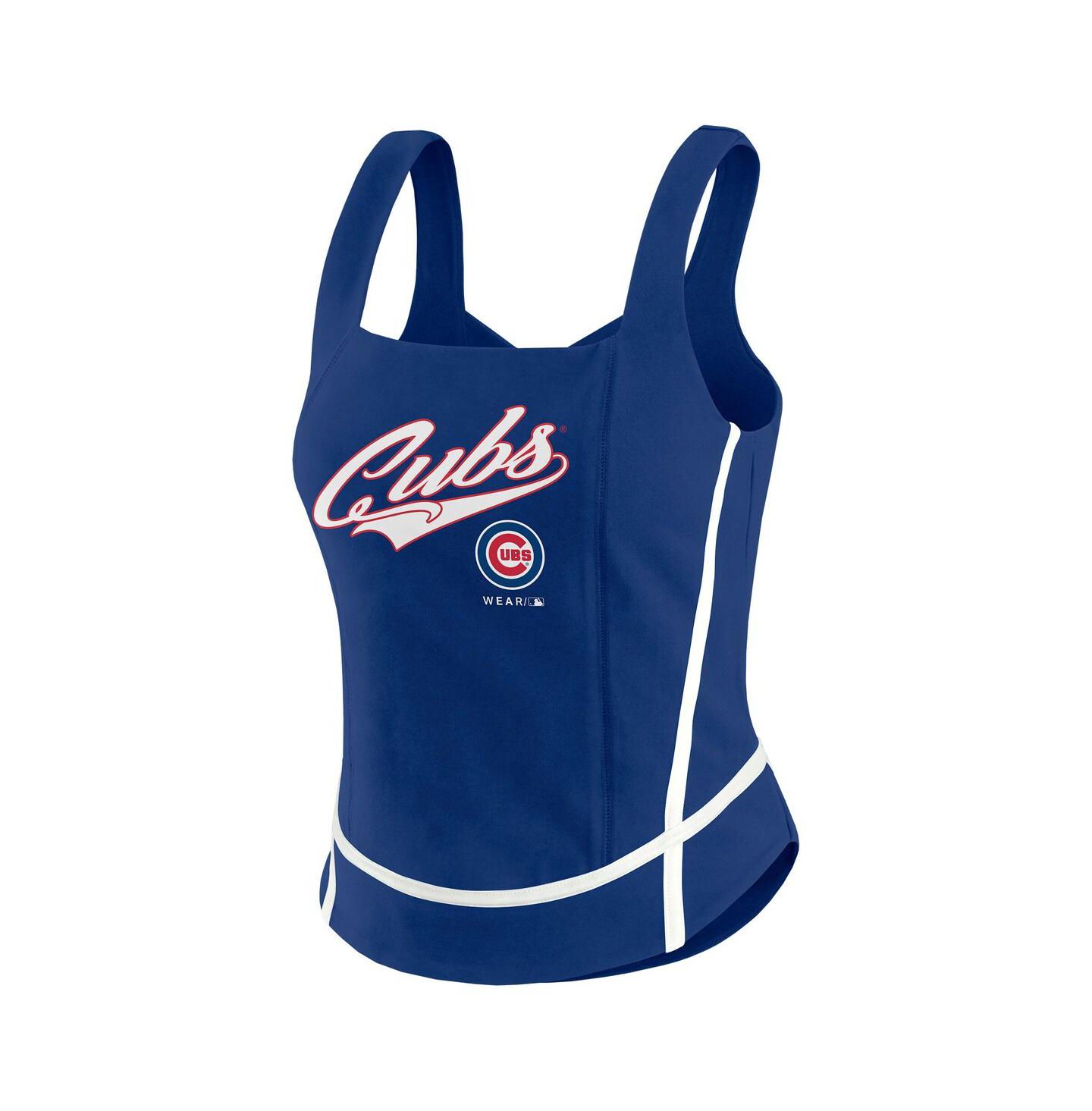 Женский топ WEAR by Erin Andrews Royal Chicago Cubs Square Neck — фото 2