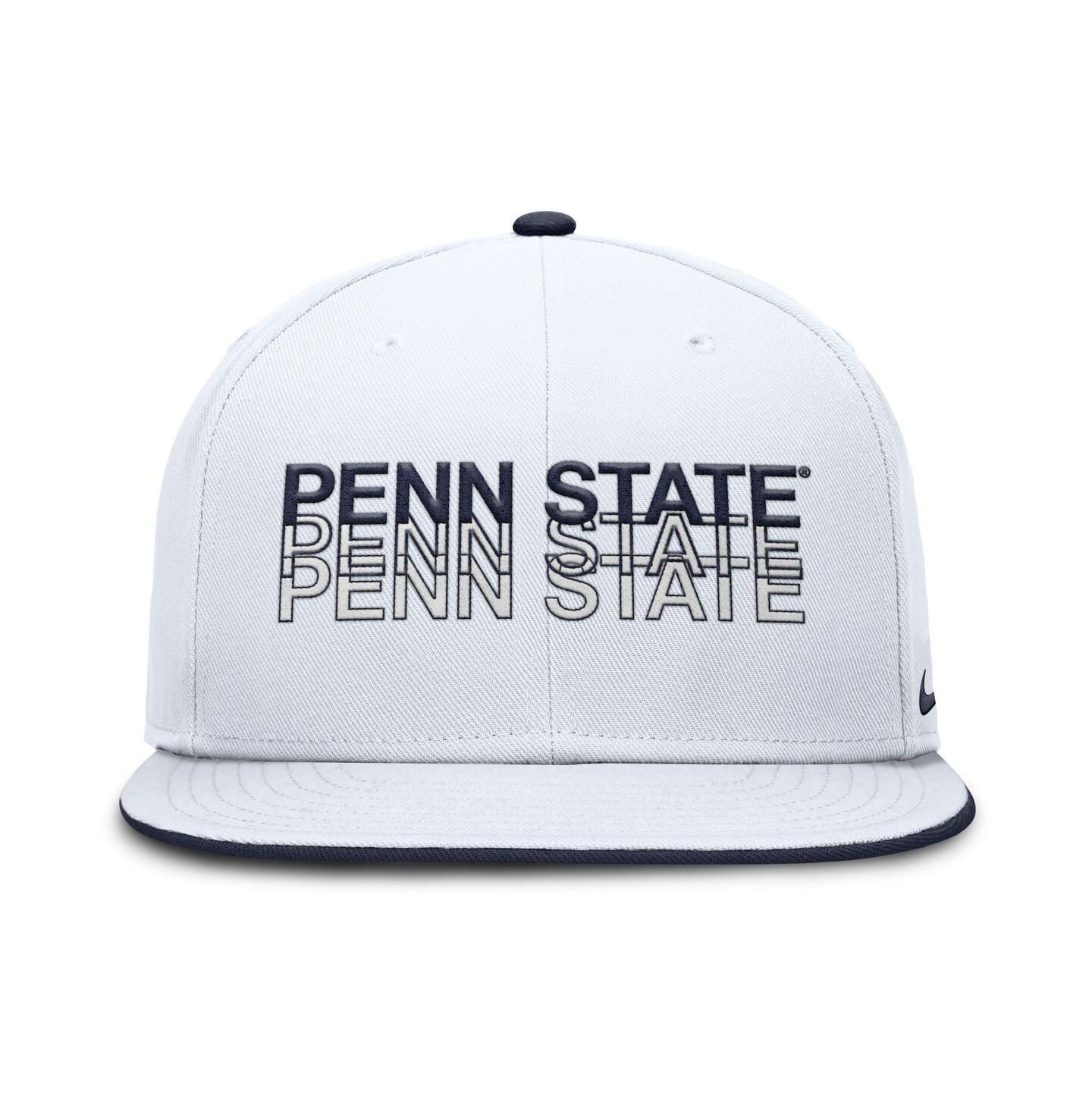 Мужская кепка Nike White Penn State Nittany Lions True Primetime Performance Fitted Hat — фото 2