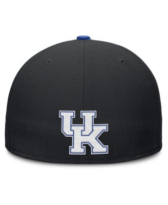 Men's Black Kentucky Wildcats True Primetime Performance Fitted Hat