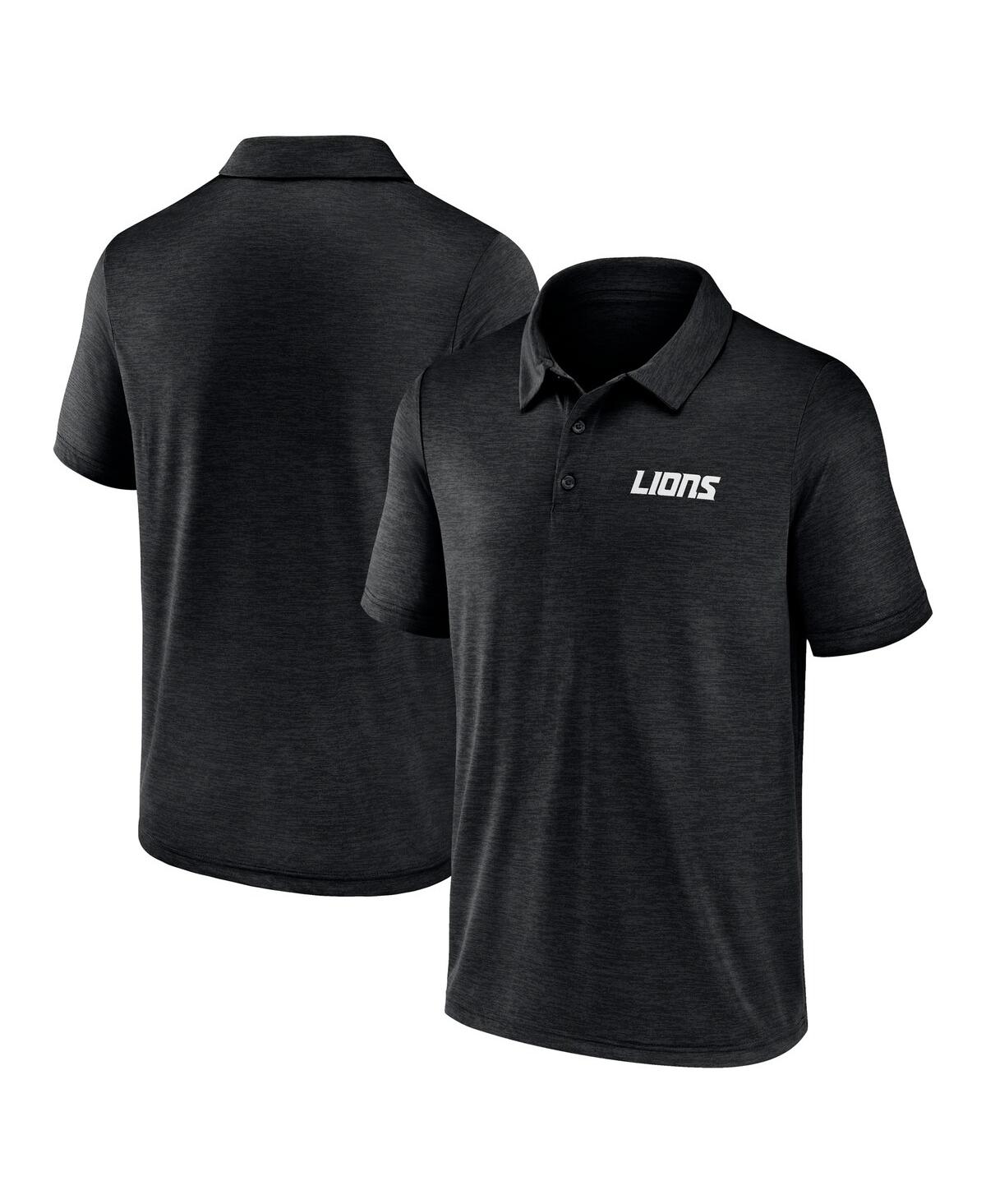Men's Black Detroit Lions Unstoppable Polo Shirt - Black