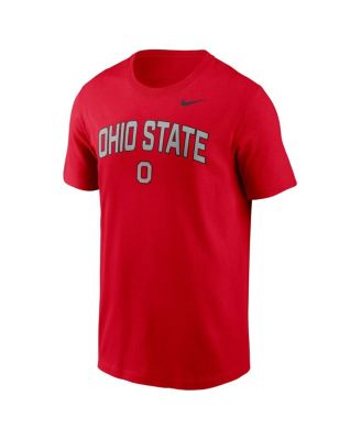 Men's Scarlet Ohio State Buckeyes Primetime Arch Stack T-Shirt