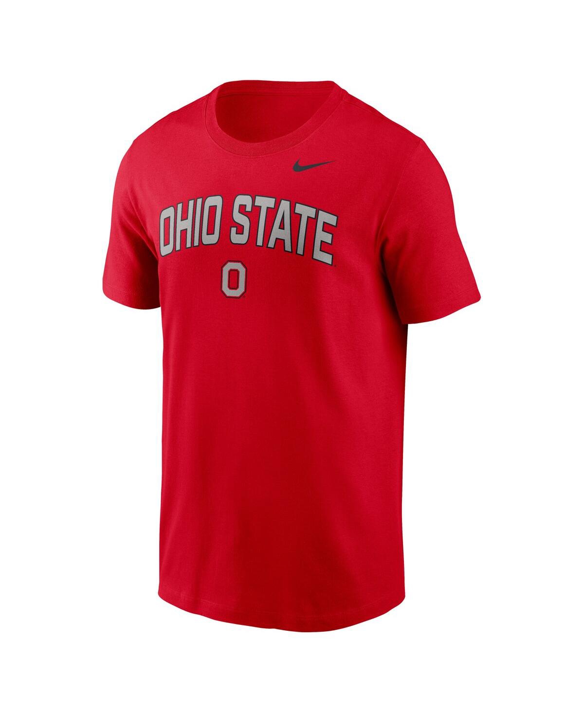 Nike Scarlet Ohio State Buckeyes Primetime Arch Stack T-shirt In Red