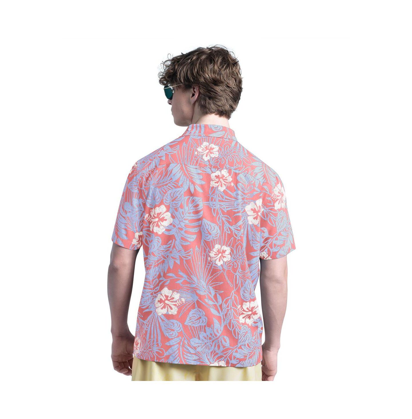 Мужская рубашка Margaritaville Coral Baltimore Orioles Palm Shade Party Button-Up — фото 2