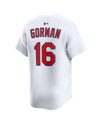 Men's Nolan Gorman White St. Louis Cardinals Home Limited Player Jersey
