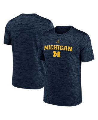 Jordan - Men's Navy Michigan Wolverines 2025 Sideline Velocity Performance T-Shirt