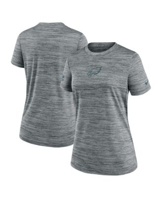 Nike - Women's Gray Philadelphia Eagles Sideline Velocity Performance T-Shirt
