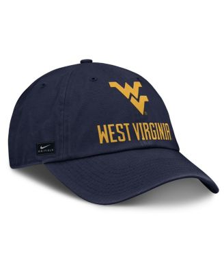Nike - Men's Navy West Virginia Mountaineers 2025 Sideline Club Adjustable Hat