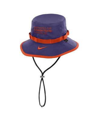 Men's Purple Clemson Tigers 2025 Sideline Apex Boonie Performance Bucket Hat
