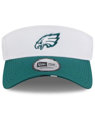 Men's White/Midnight Green Philadelphia Eagles 2025 NFL Training Camp Adjustable Visor Hat