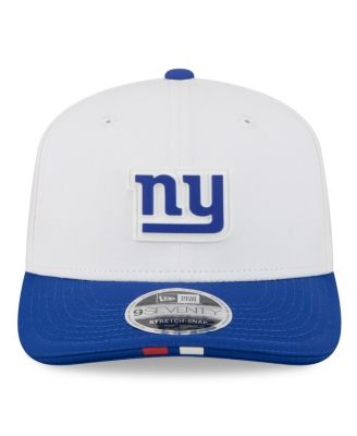 Men's White/Royal New York Giants 2025 NFL Training Camp 9SEVENTY Adjustable Hat