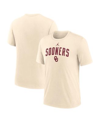 Jordan - Men's Natural Oklahoma Sooners Arch Logo Triblend T-Shirt