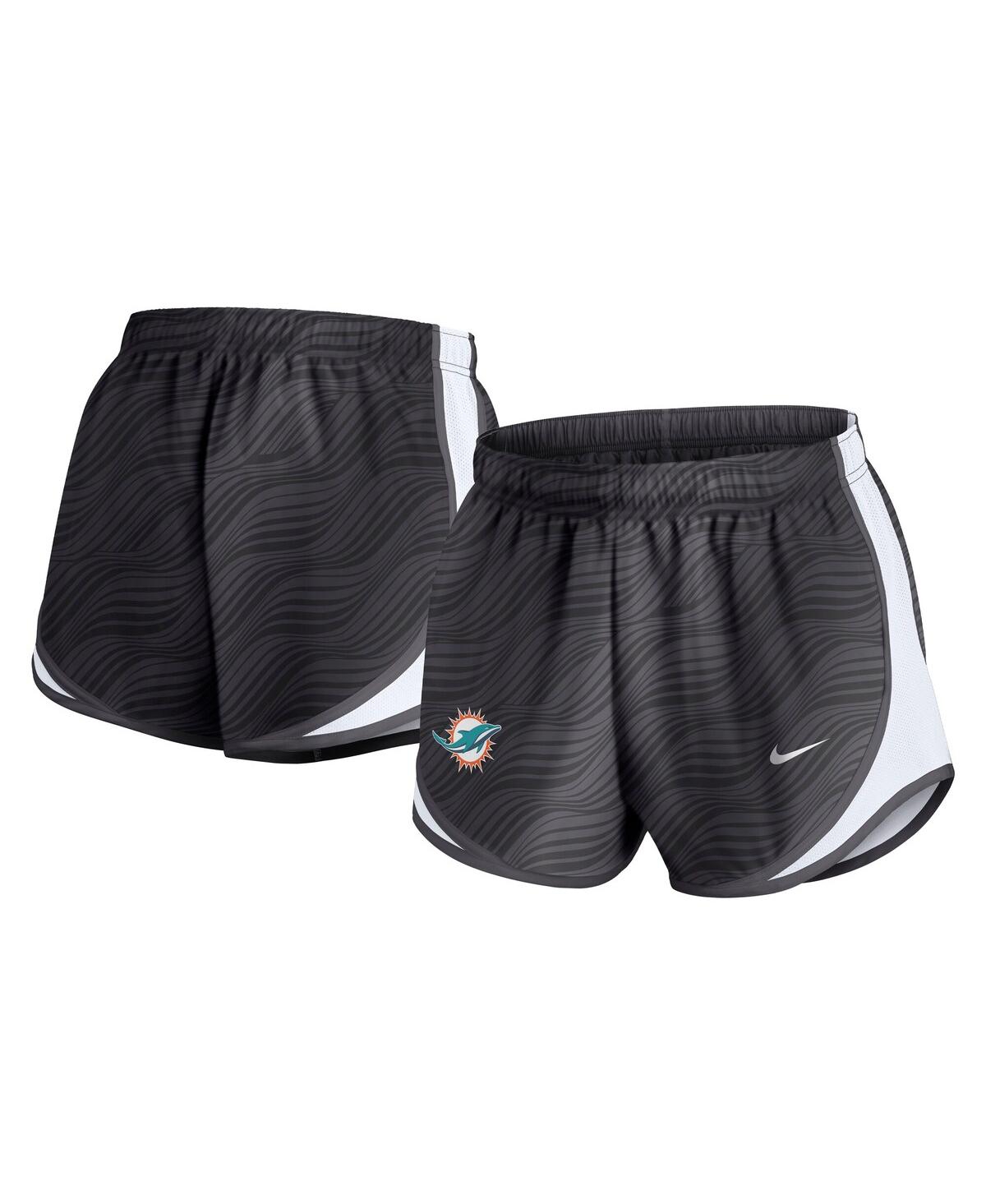 Nike Women's Anthracite Miami Dolphins Tempo Performance Shorts