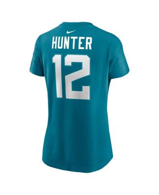 Women's Travis Hunter Teal Jacksonville Jaguars 2025 NFL Draft First Round Pick Name Number T-Shirt