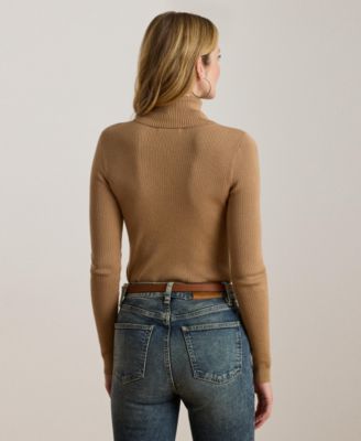 Ribbed Turtleneck Sweater, P/XS-XXL
