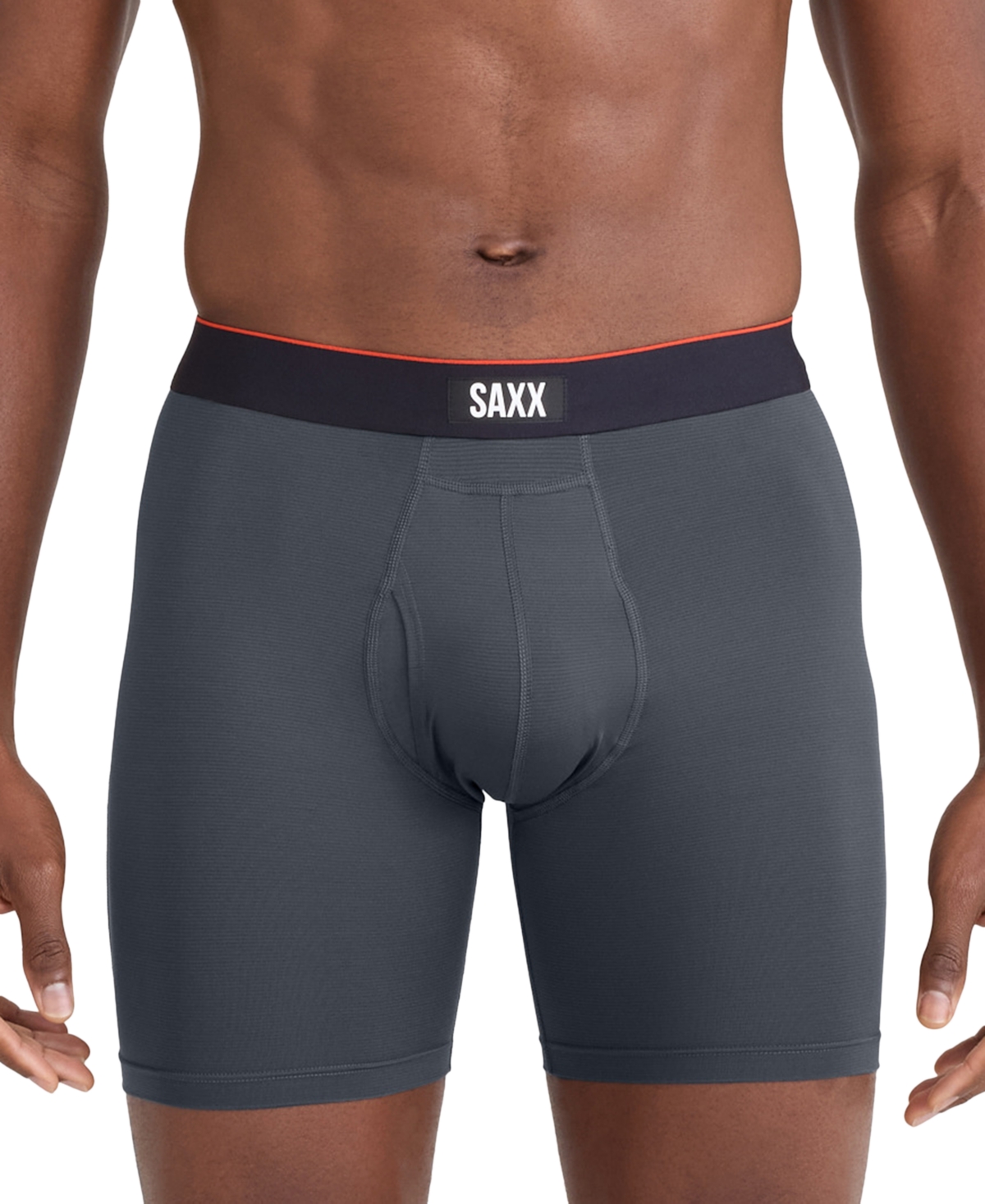Saxx Men's Multi-sport Printed Mesh Boxer Briefs In Gray
