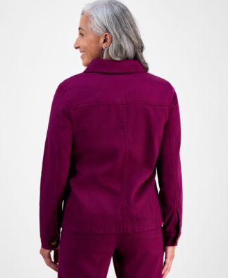 Petite Twill Jacket, Macy's Exclusive