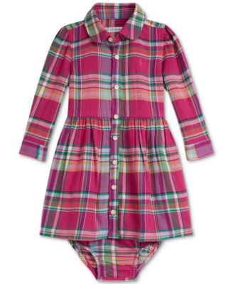 Polo Ralph Lauren - Baby Girls Plaid Fit & Flare Dress