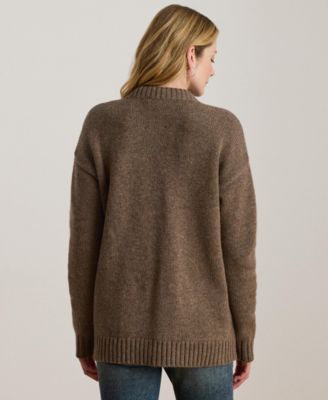 Women's Wool-Blend V-Neck Cardigan