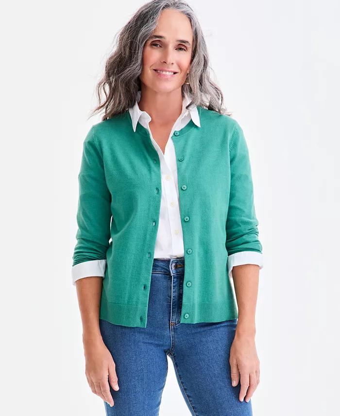Women's Button-Down Long-Sleeve Cardigan - thumbnail 3