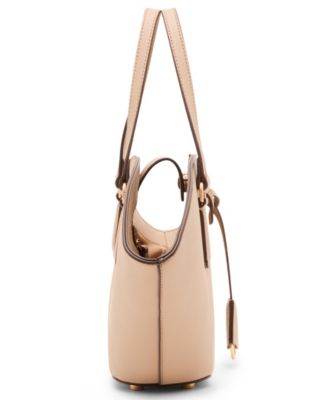 Curved Small Convertible Strap Tote Bag