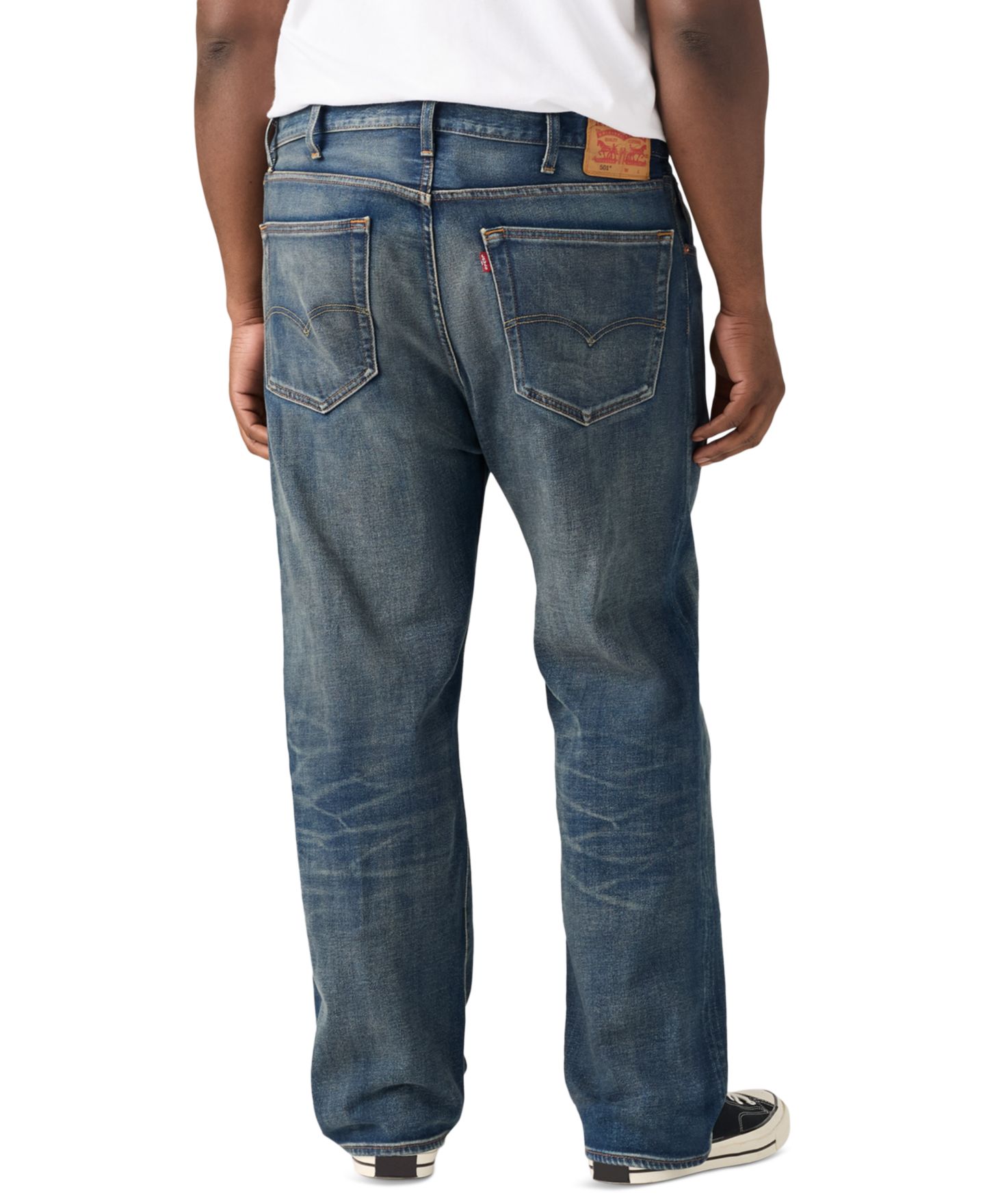 Мужские джинсы Levi's Big & Tall 501® Original Fit Stretch, цвет: 3pm In Columbus — фото 3