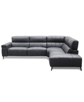 Wyndill 2-Pc. Leather Sectional with 1 Power Recliner, Exclusively at Macy's