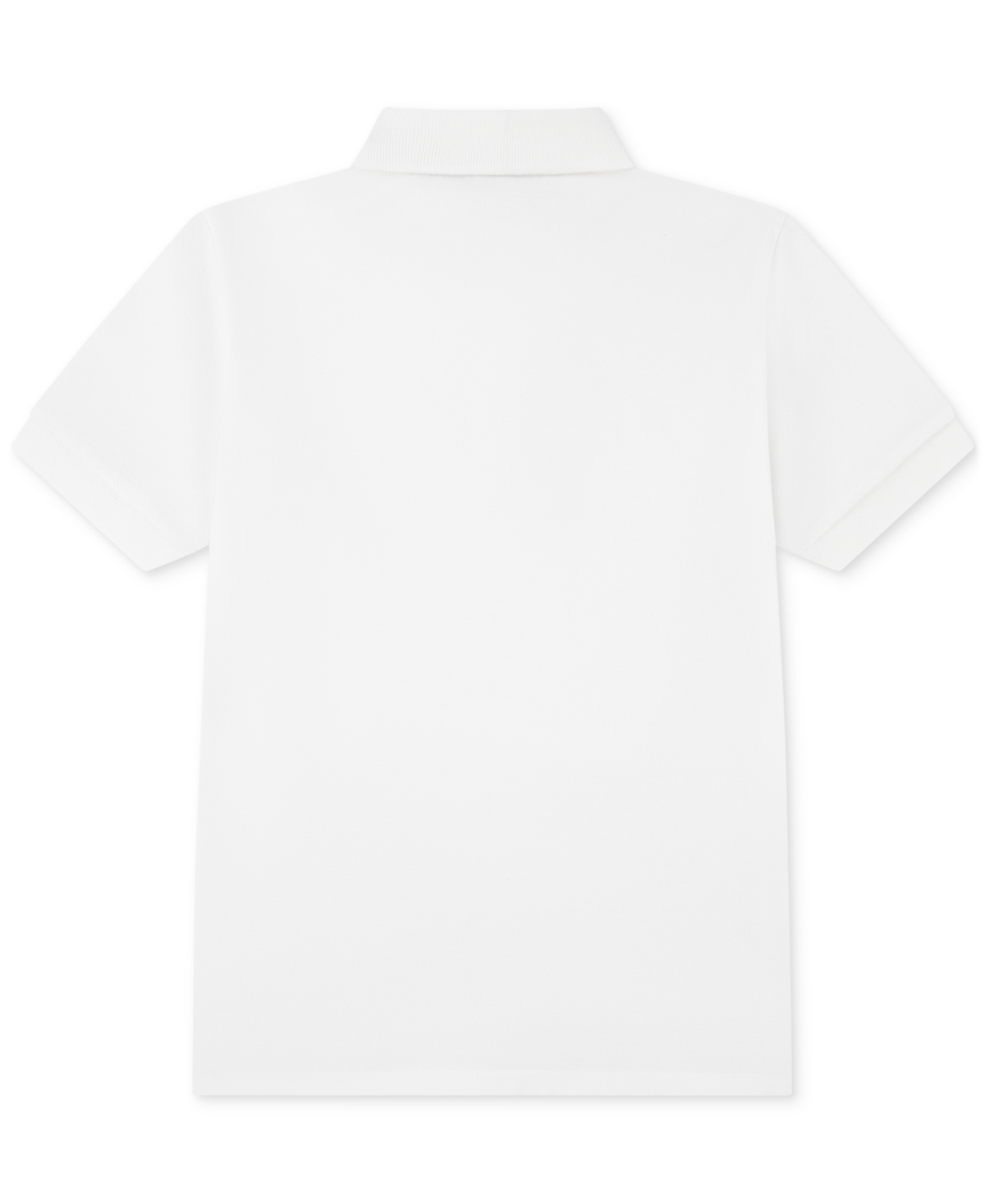 Lacoste Big Boys Cotton Petit Pique Polo Shirt In White