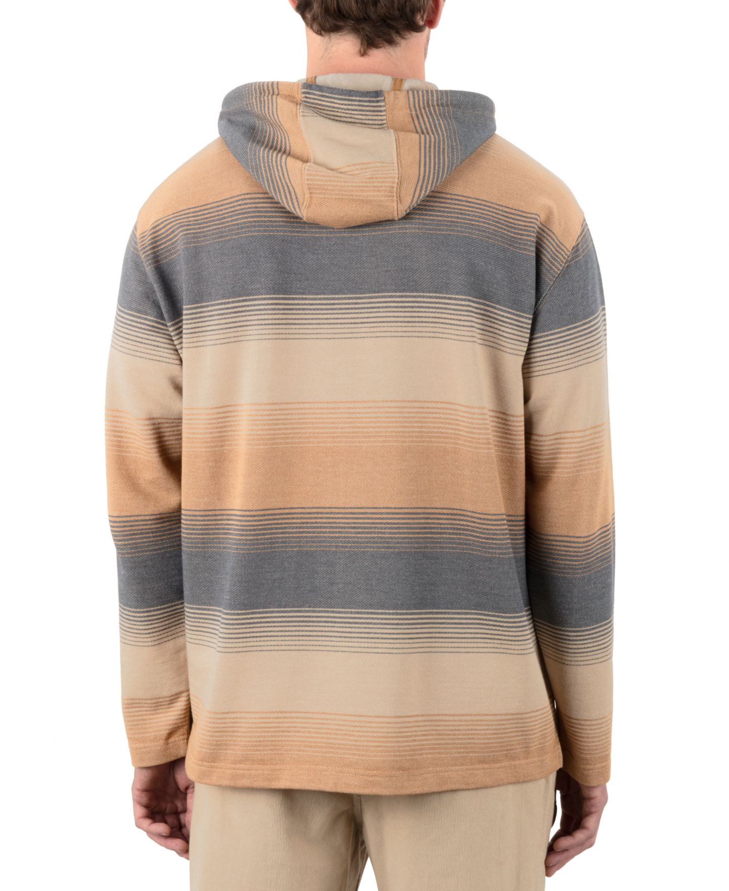 Мужской свитшот Hurley Hooded Poncho, цвет: Earthstone — фото 2