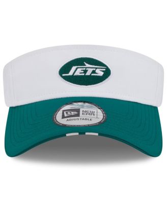 Men's White/Green New York Jets 2025 NFL Training Camp Adjustable Visor Hat