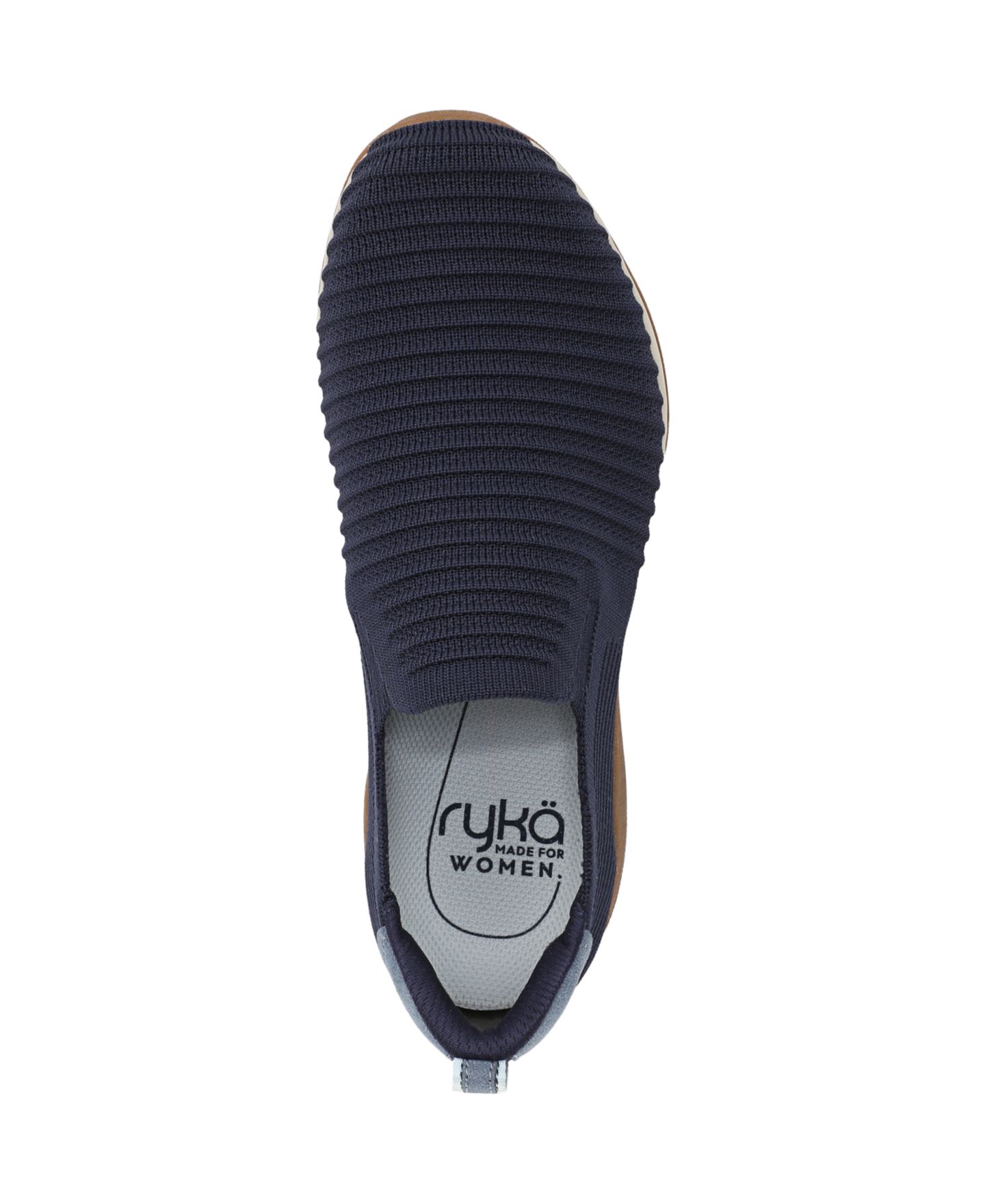 Женские кроссовки Ryka Era Knit Washable Slip On, цвет: Синий вязаный — фото 4