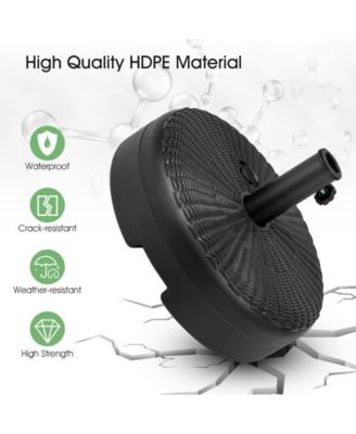 18 Inch Fillable Heavy-Duty Round Umbrella Base Stand